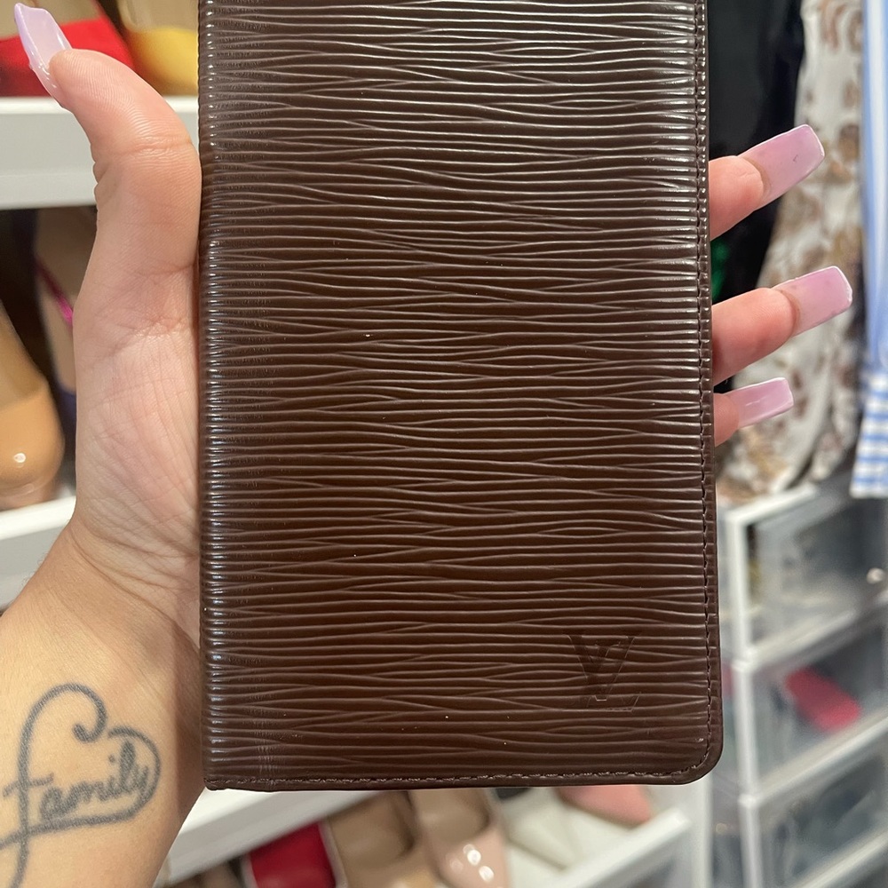 Louis Vuitton Brown Epi Leather Travel Wallet